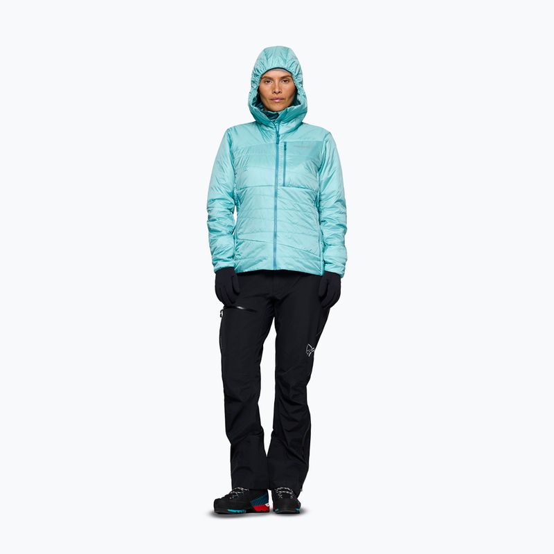 Dámská zateplená bunda NORRONA Faketind Thermo40 Zip Hoodie aqua haze 2