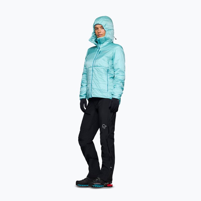 Dámská zateplená bunda NORRONA Faketind Thermo40 Zip Hoodie aqua haze 4