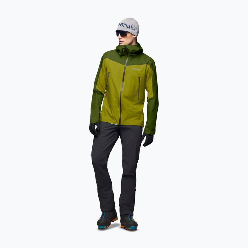 Pánská nepromokavá bunda NORRONA Falketind Gore-Tex golden lime/pesto 2