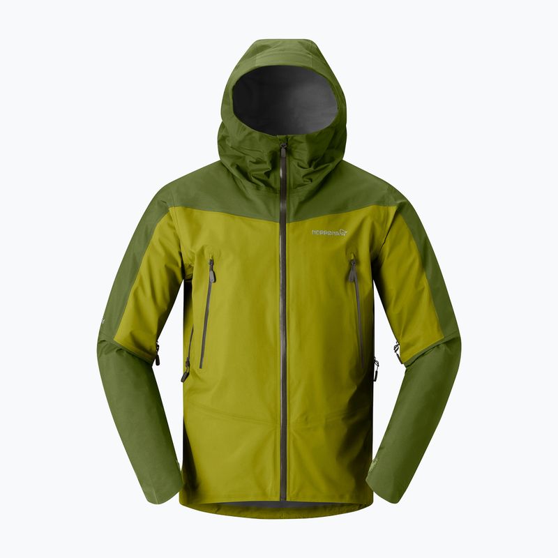 Pánská nepromokavá bunda NORRONA Falketind Gore-Tex golden lime/pesto 4