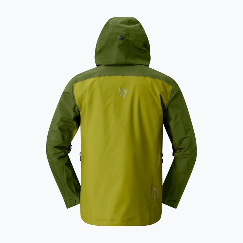 Pánská nepromokavá bunda NORRONA Falketind Gore-Tex golden lime/pesto 5
