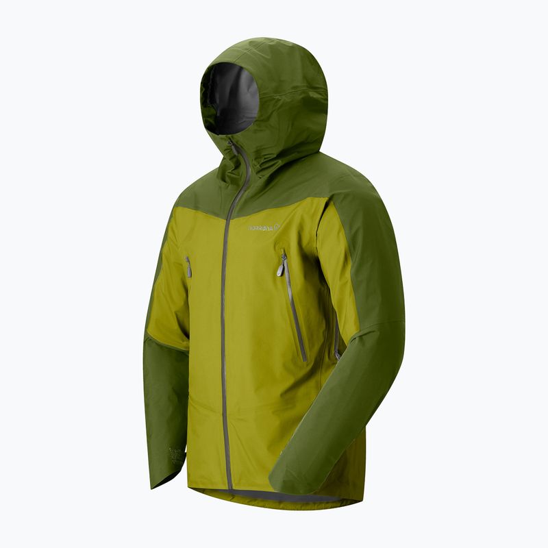 Pánská nepromokavá bunda NORRONA Falketind Gore-Tex golden lime/pesto 6