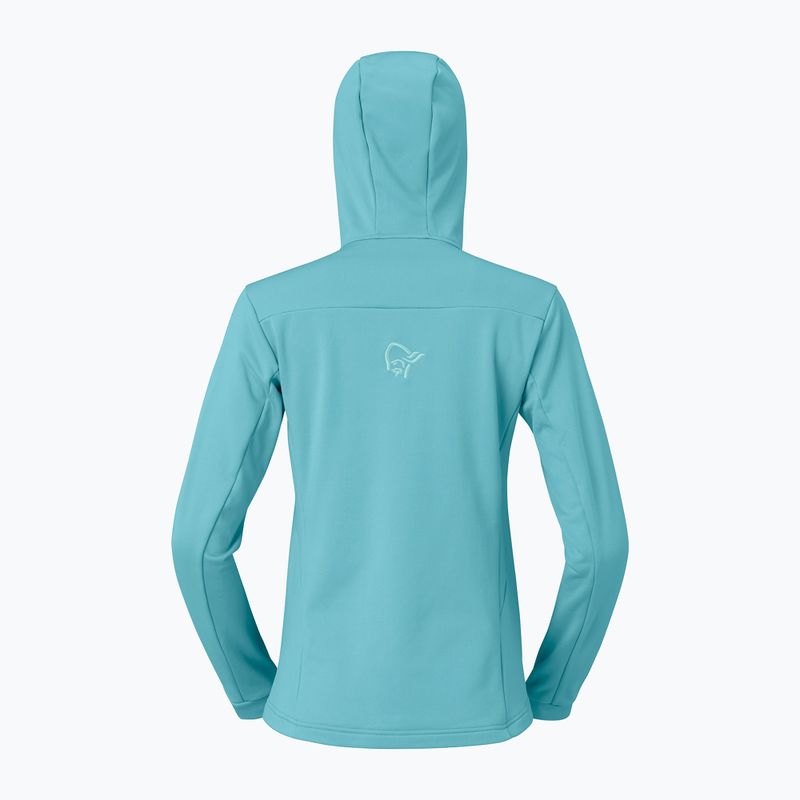 Dámská trekingová mikina NORRONA Falketind Warm2 Stretch Hood brittany blue 6