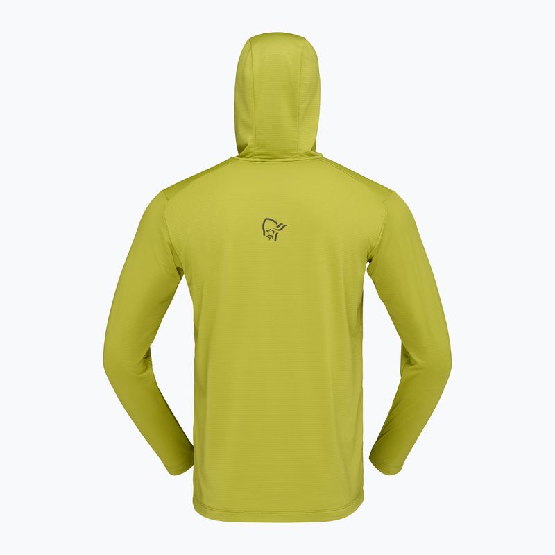 Pánská trekingová mikina NORRONA Falketind Warm1 Hood golden lime/olive night 7