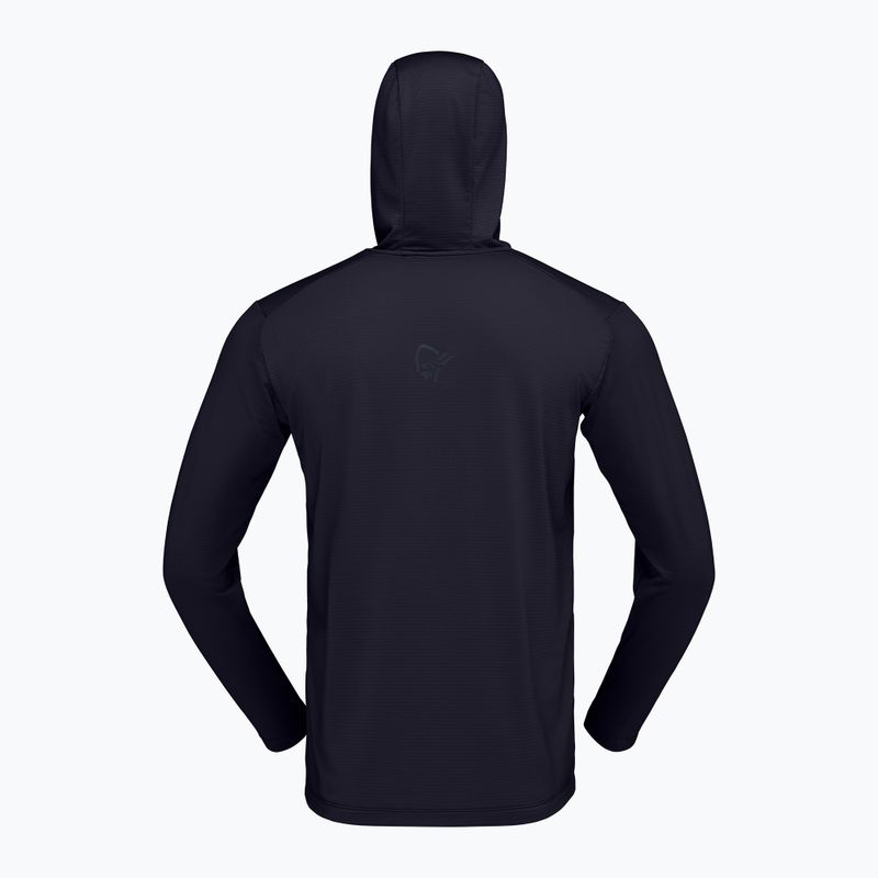 Pánská trekingová mikina NORRONA Falketind Warm1 Hood caviar black 6