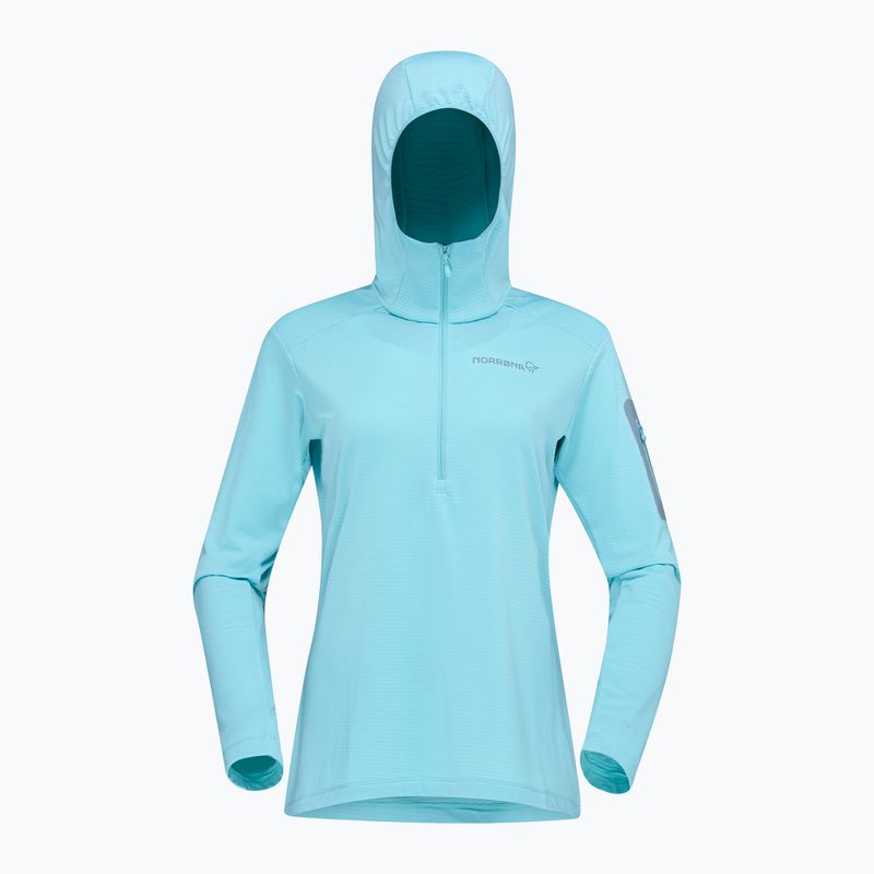 Dámská trekingová mikina NORRONA Falketind Warm1 Hood aqua haze/trooper 5