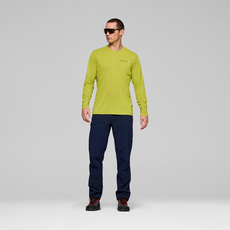 Pánské tričko Longsleeve NORRONA Femund Tech golden lime 2