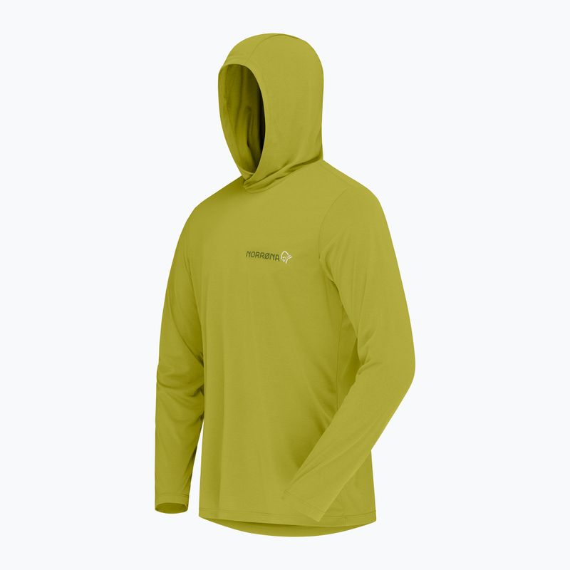 Pánská trekingová mikina NORRONA Femund Tech Hood golden lime 8