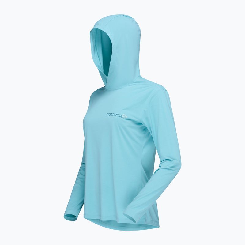 Dámská trekingová mikina NORRONA Femund Tech Hood aqua haze 8