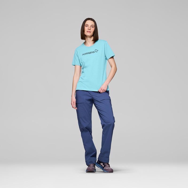 Dámské tričko NORRONA Cotton Norrøna Viking aqua haze 2