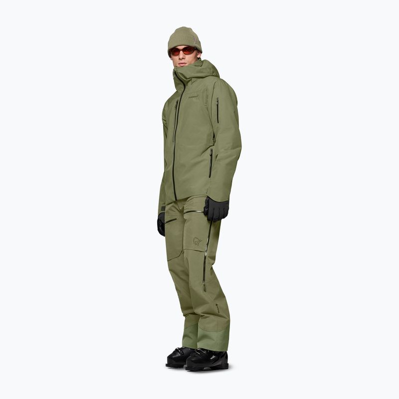 Pánská lyžařská bunda NORRONA Lofoten Gore-Tex Insulated deep lichen green 2