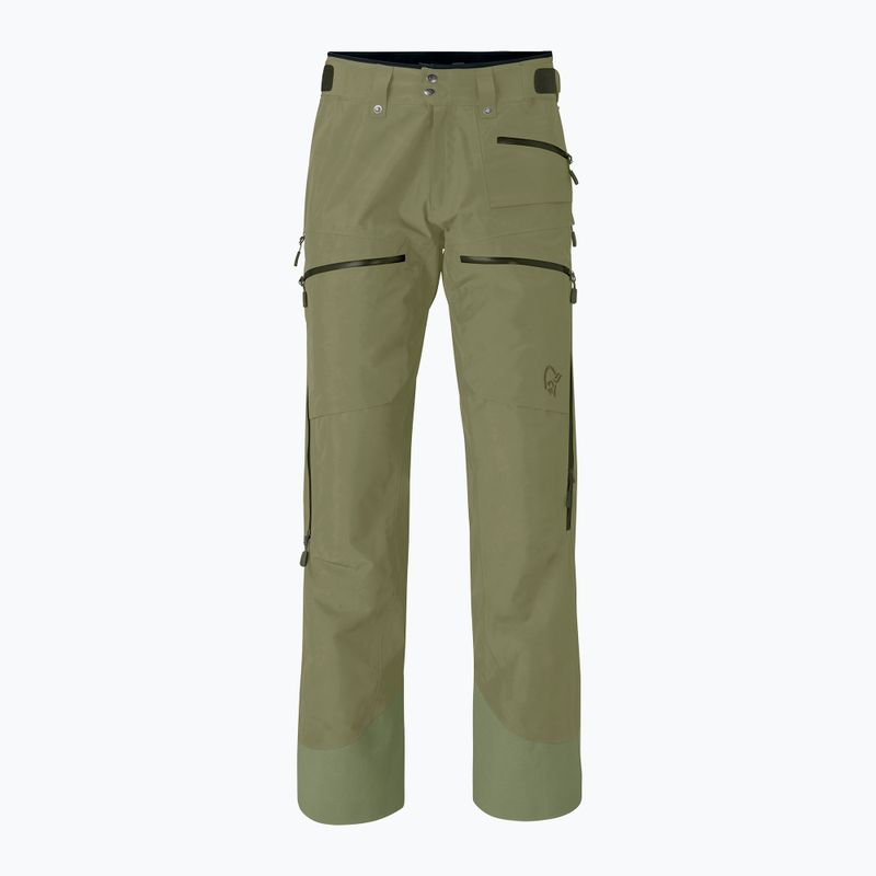 Pánské lyžařské kalhoty Norrona Lofoten Gore-Tex Insulated deep lichen green 5