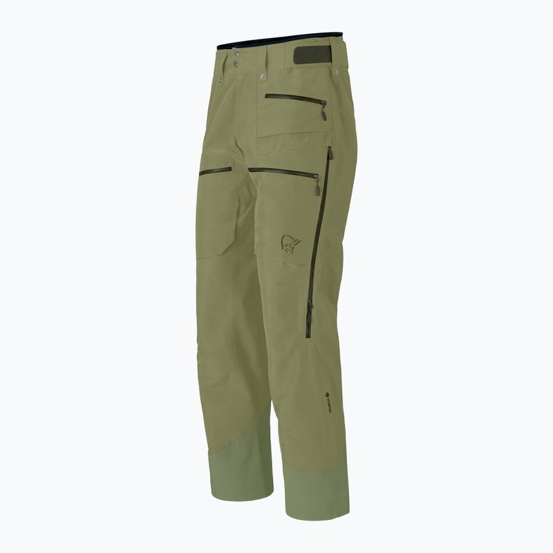 Pánské lyžařské kalhoty Norrona Lofoten Gore-Tex Insulated deep lichen green 7