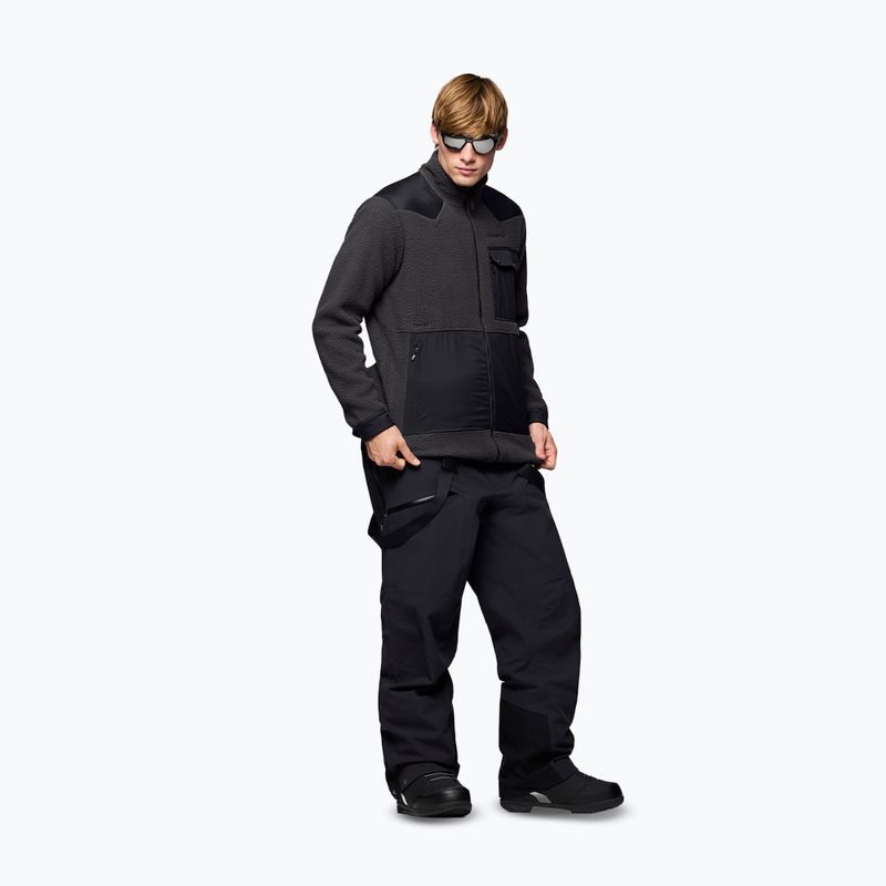 Pánská fleecová mikina Norrona Tamok Warm3 phantom/caviar black 4