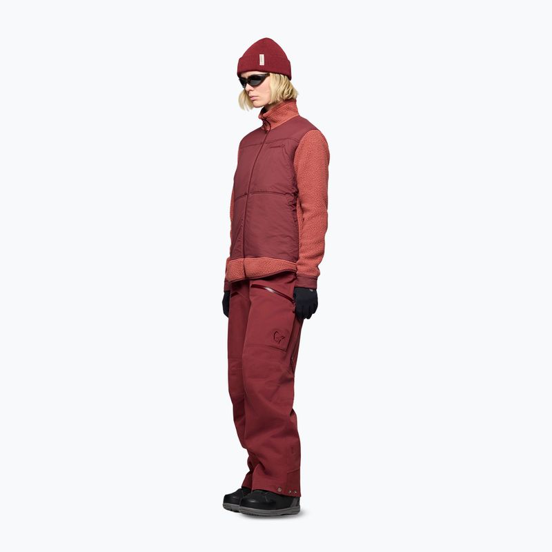 Pánská fleecová mikina Norrona Tamok Warm3 cowhide/port 4