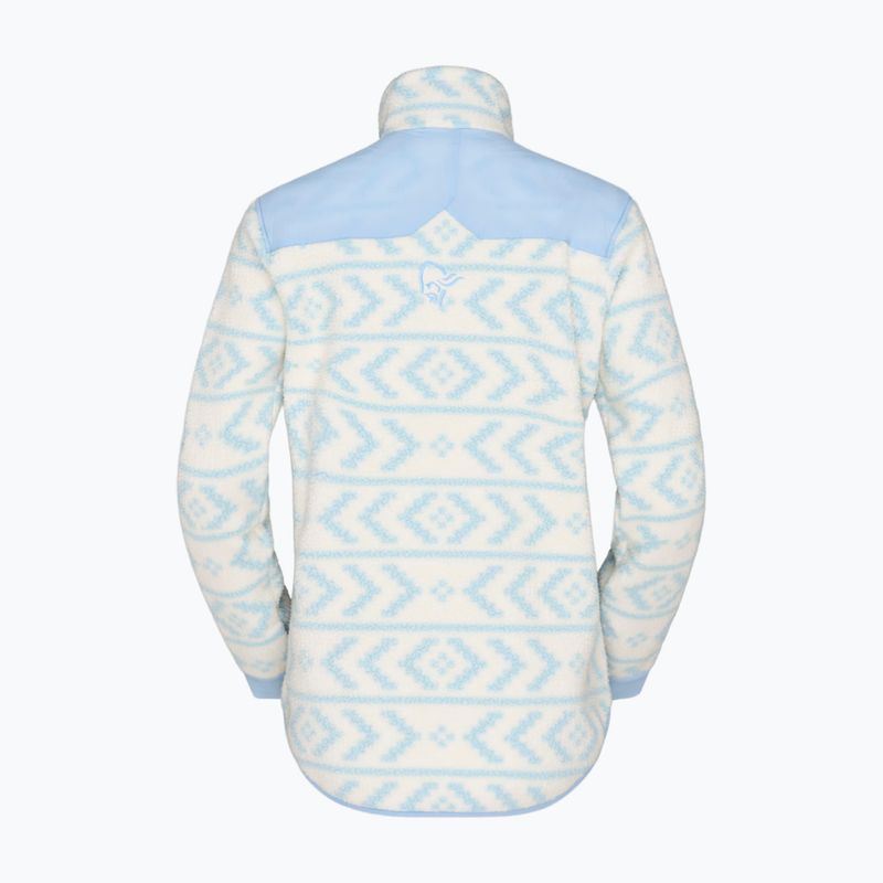 Pánská fleecová mikina Norrona Tamok Warm3 whisper white/cashmere blue 5