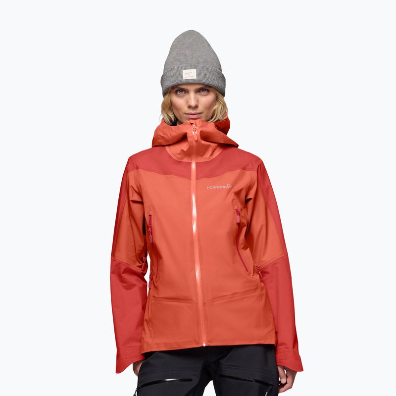 Dámská nepromokavá bunda NORRONA Falketind Gore-Tex deep sea coral/baked apple