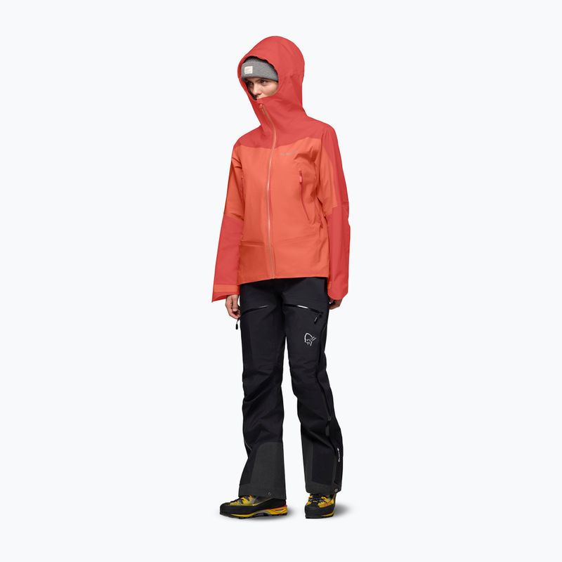 Dámská nepromokavá bunda NORRONA Falketind Gore-Tex deep sea coral/baked apple 4