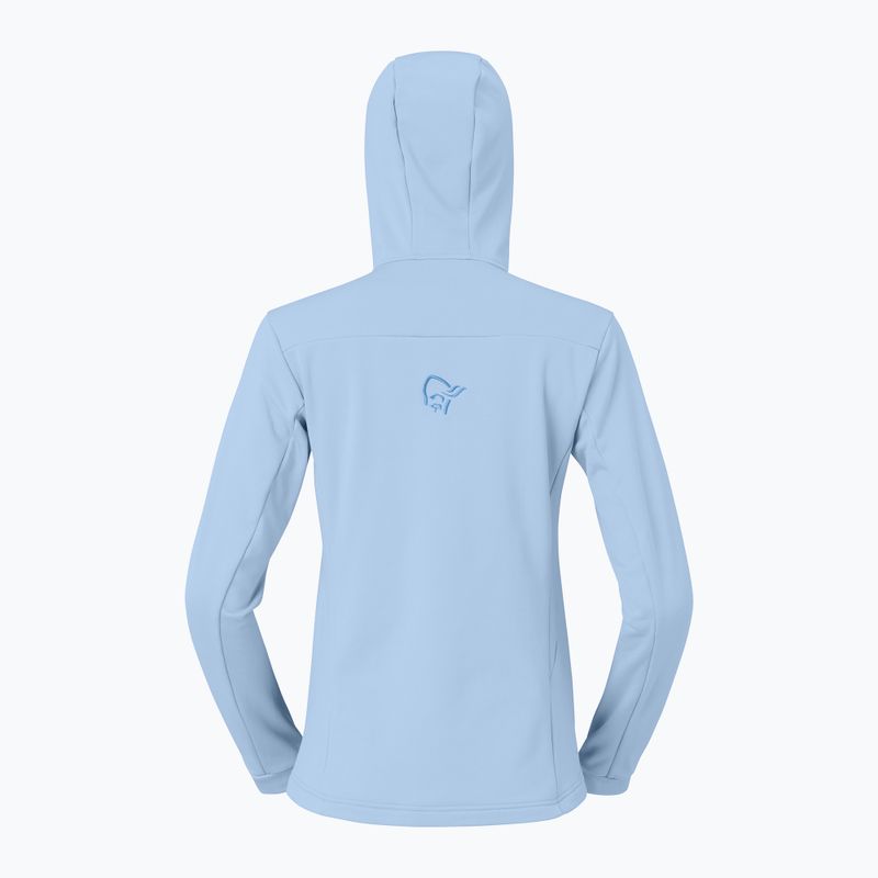 Dámská trekingová mikina NORRONA Falketind Warm2 Stretch Hood cashmere blue/allure 6