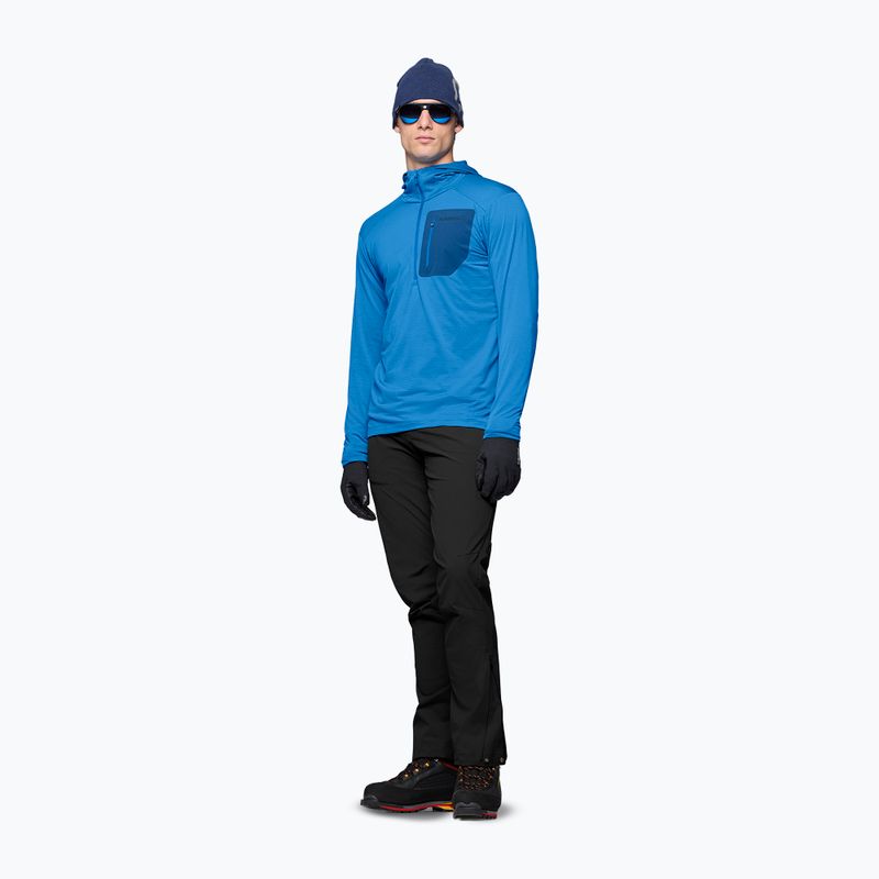 Pánská trekingová mikina NORRONA Falketind Warm1 Hood brilliant blue/dark blue 2