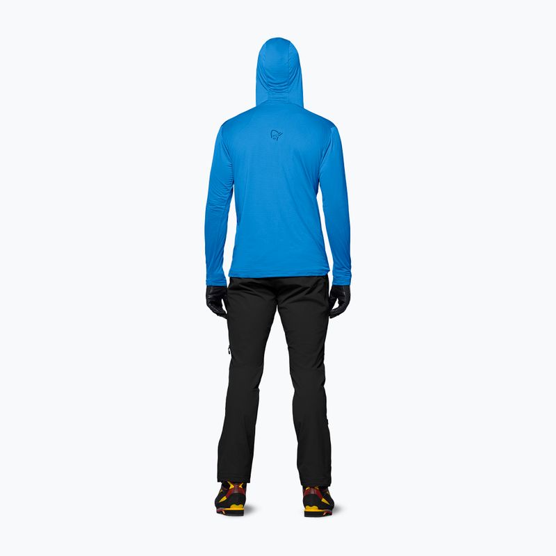 Pánská trekingová mikina NORRONA Falketind Warm1 Hood brilliant blue/dark blue 3