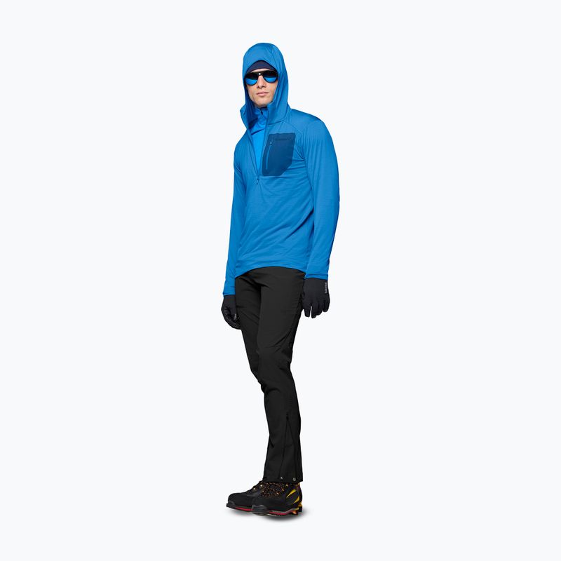 Pánská trekingová mikina NORRONA Falketind Warm1 Hood brilliant blue/dark blue 4