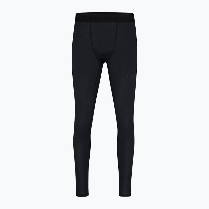 Termo kalhoty NORRONA Falketind Equaliser Ull Long caviar black 5