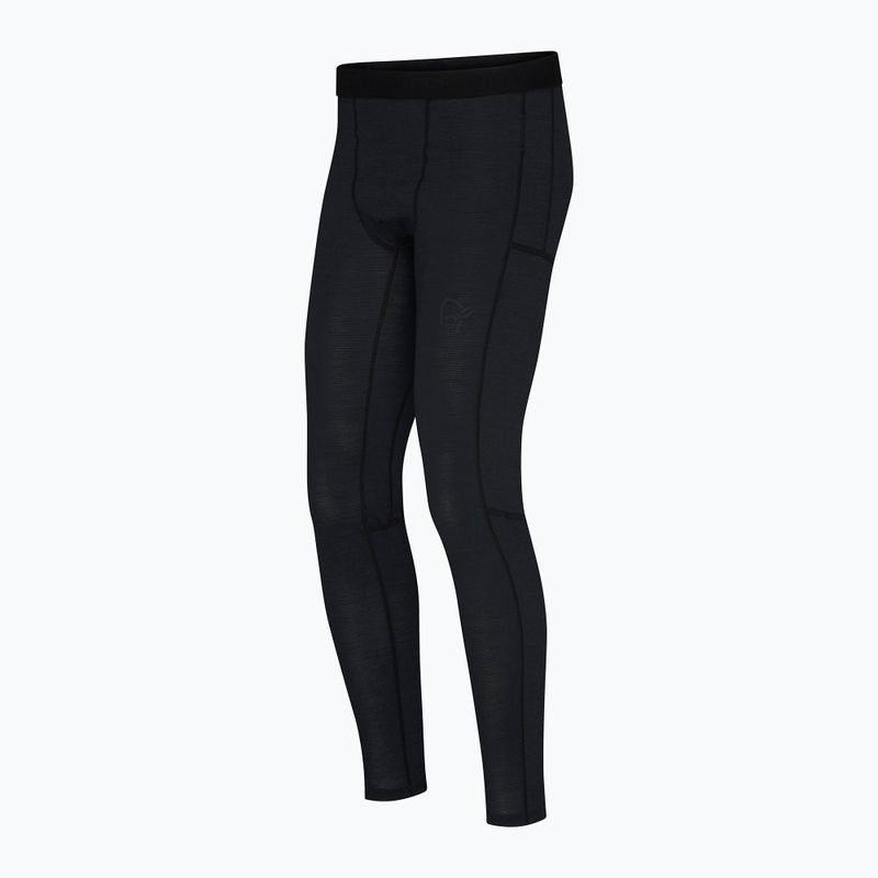Termo kalhoty NORRONA Falketind Equaliser Ull Long caviar black 7