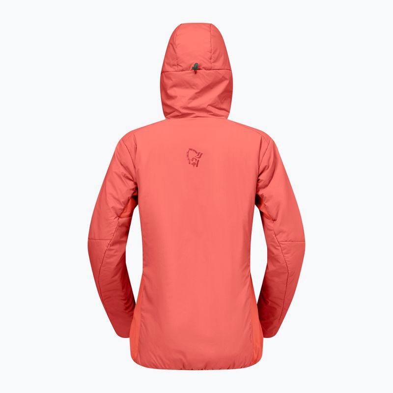 Dámská zateplená bunda NORRONA Femund Thermo60 Zip Hood deep sea coral 6