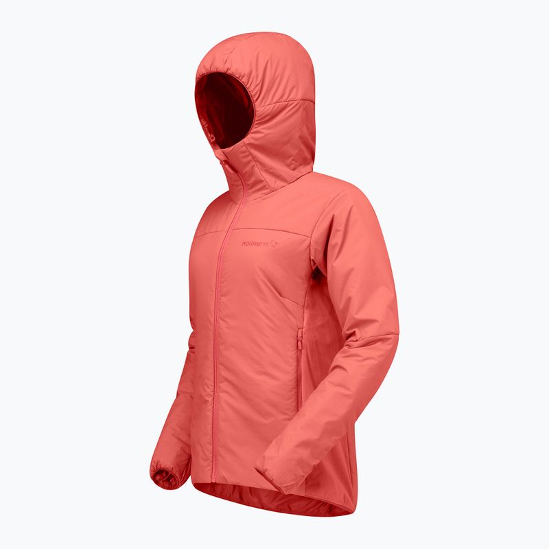 Dámská zateplená bunda NORRONA Femund Thermo60 Zip Hood deep sea coral 7