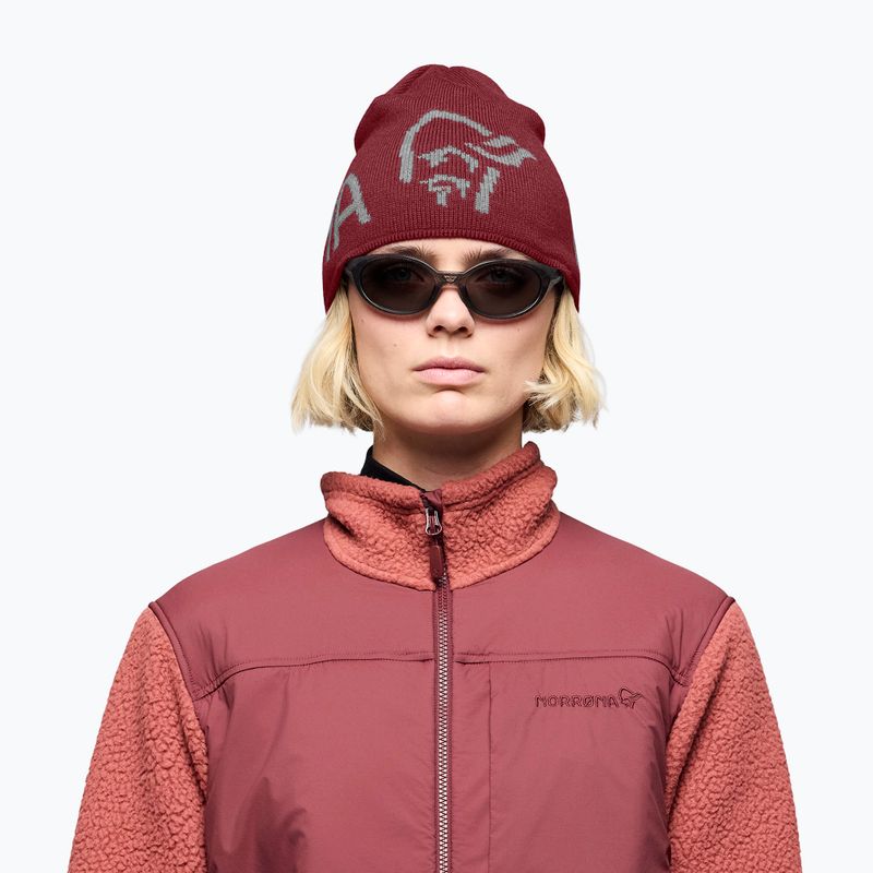 Zimní čepice NORRONA MerinoUll Logo Beanie port 2