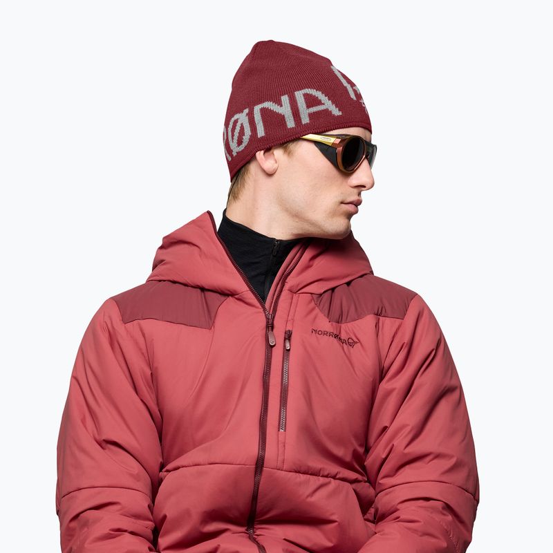 Zimní čepice NORRONA MerinoUll Logo Beanie port 4