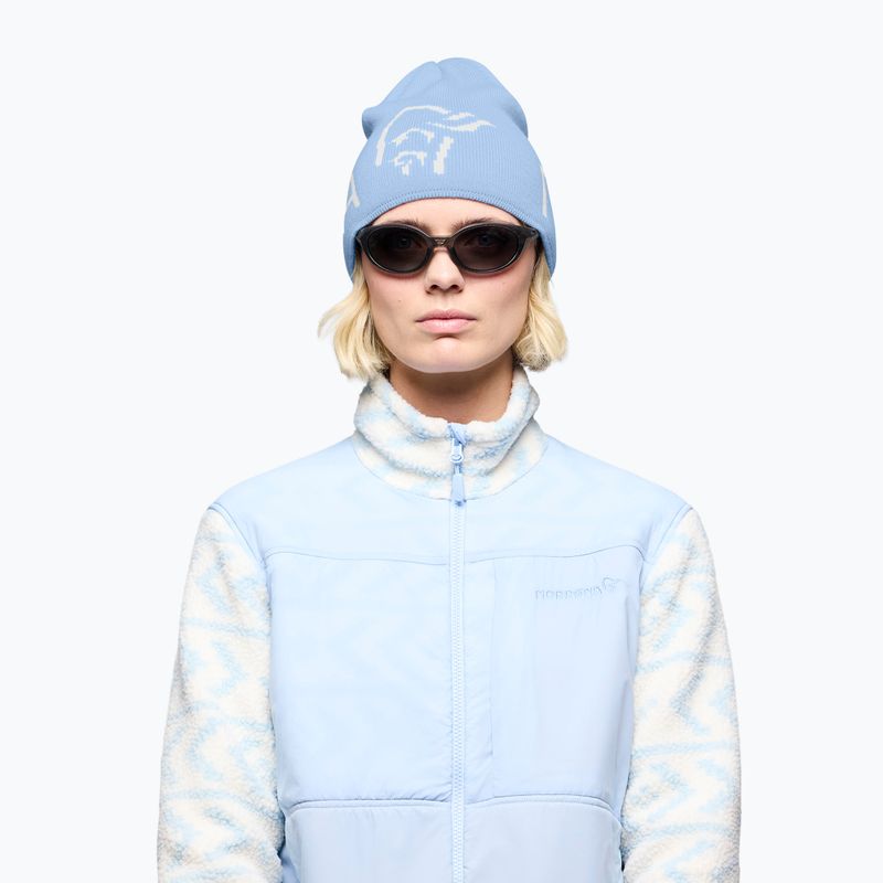 Zimní čepice NORRONA MerinoUll Logo Beanie allure 2