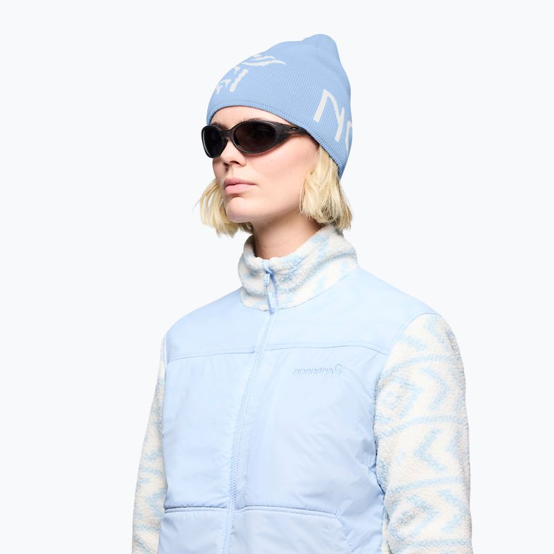Zimní čepice NORRONA MerinoUll Logo Beanie allure 3