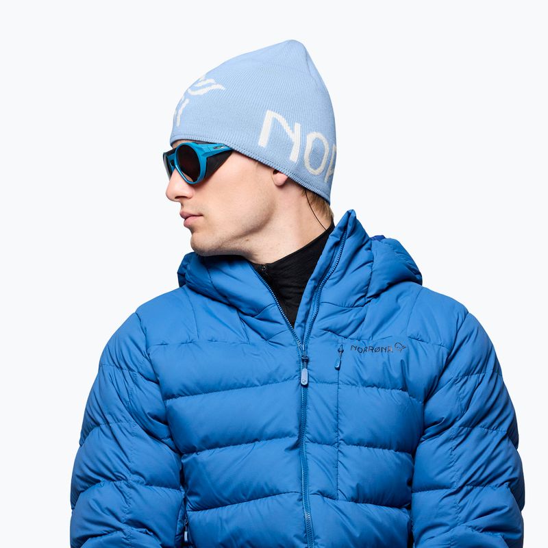 Zimní čepice NORRONA MerinoUll Logo Beanie allure 5