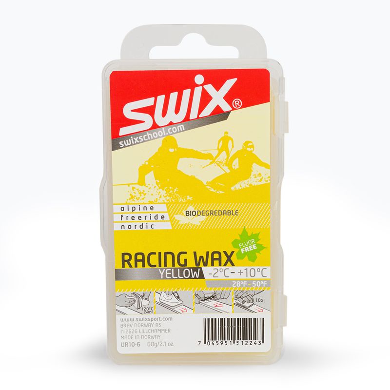 Swix Ur10 Yellow Bio Závodní lyžařský vosk žlutý UR10-6