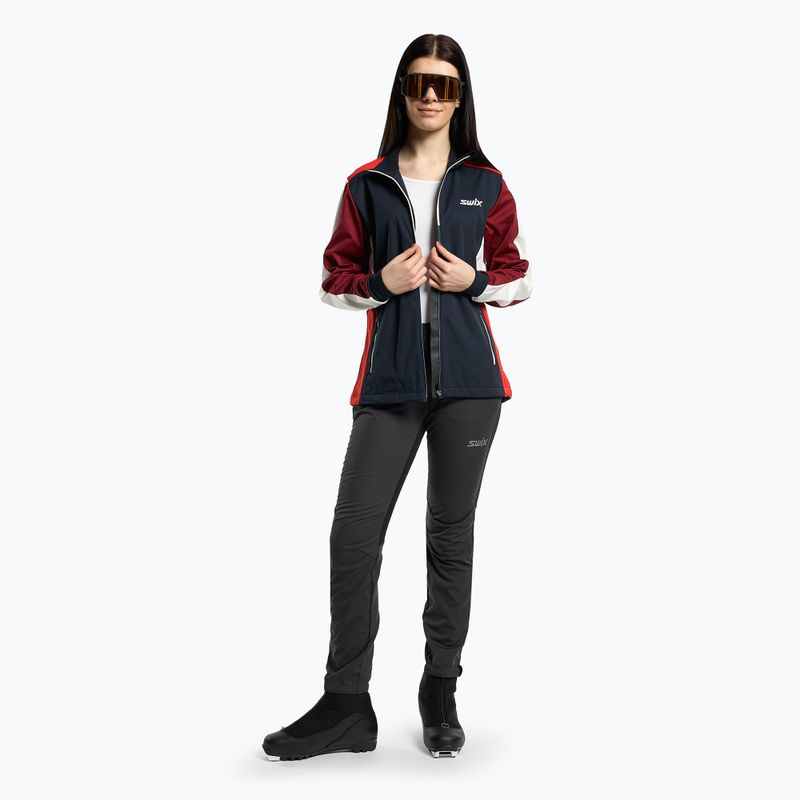 Dámské kalhoty na běžecké lyžování Swix Cross černé 22316-12401-XS 2
