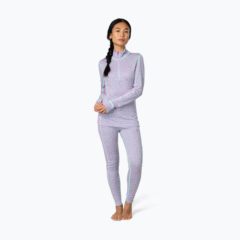 Dámská termo mikina KARI TRAA Rose Half Zip lily 2