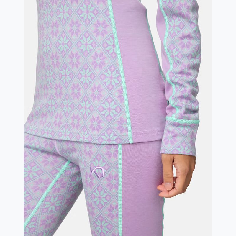Dámská termo mikina KARI TRAA Rose Half Zip lily 5