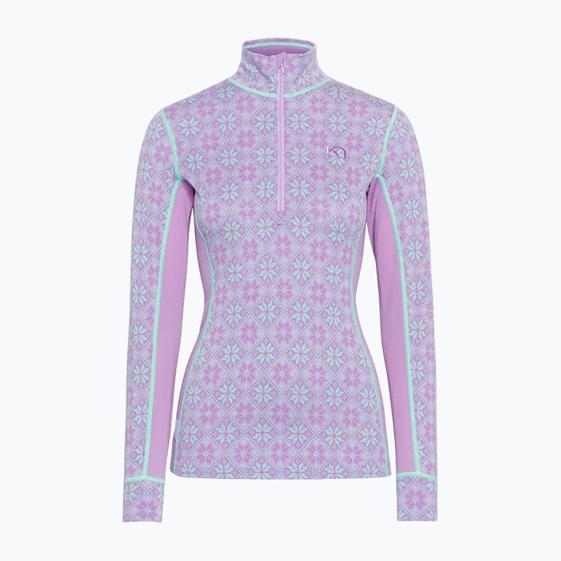Dámská termo mikina KARI TRAA Rose Half Zip lily 6