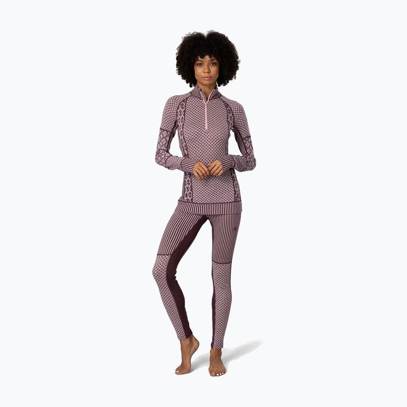 Dámská termo mikina KARI TRAA Smekker Half Zip cocoa powder 2