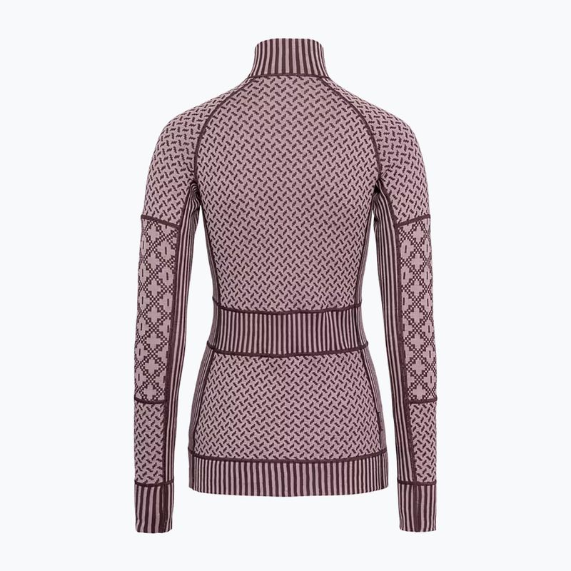Dámská termo mikina KARI TRAA Smekker Half Zip cocoa powder 5