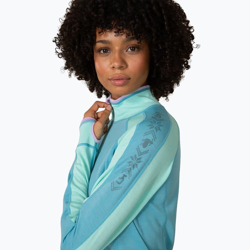 Dámská termo mikina KARI TRAA Mila Half Zip blue lagoon 4