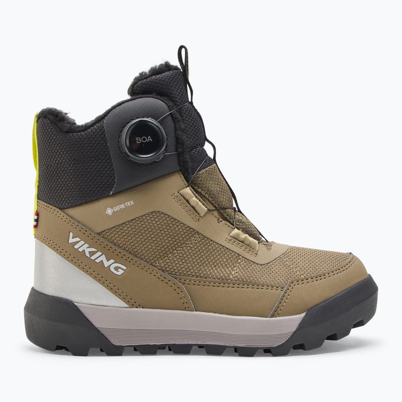 Dětské sněhule Viking Expower Warm GTX BOA khaki barvy 2