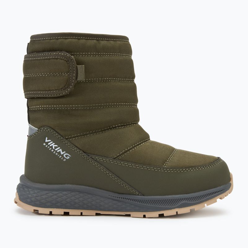 Dětské sněhule Viking Footwear Equip Warm Waterproof 1V Pull On olive 2