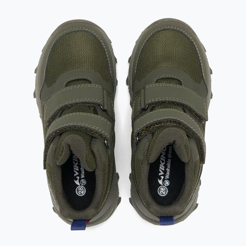 Dětské boty do vody Viking Track Mid 2V Waterproot olive 5