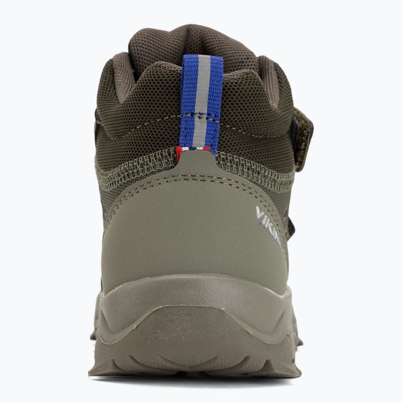Dětská obuv Viking Footwear Track Mid 2V Waterproot olivová 6