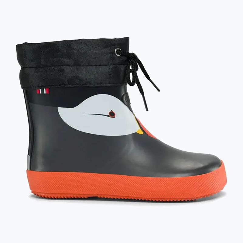 Dětské gumové boty Viking Footwear Alv Barefoot Paw Print černé 8