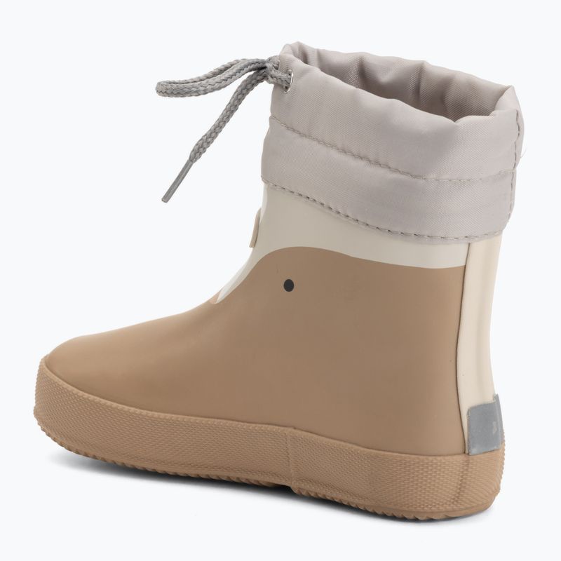 Dětské gumové boty Viking Footwear Alv Barefoot Paw Print béžové 3