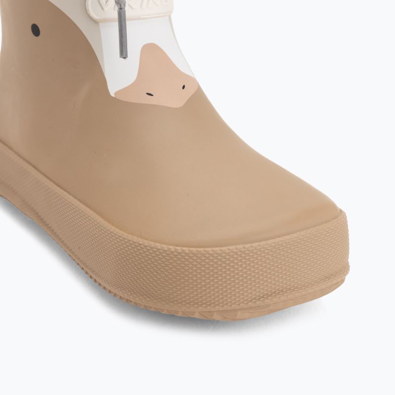 Dětské gumové boty Viking Footwear Alv Barefoot Paw Print béžové 7
